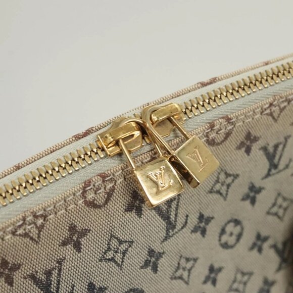 LOUIS VUITTON Monogram Mini Alma Haut Hand Bag Blue - Picture 8 of 16